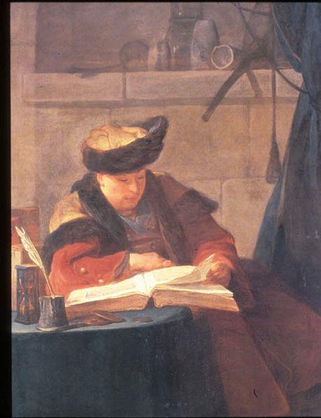 Jean Simeon Chardin Le philosophe lisant oil painting picture